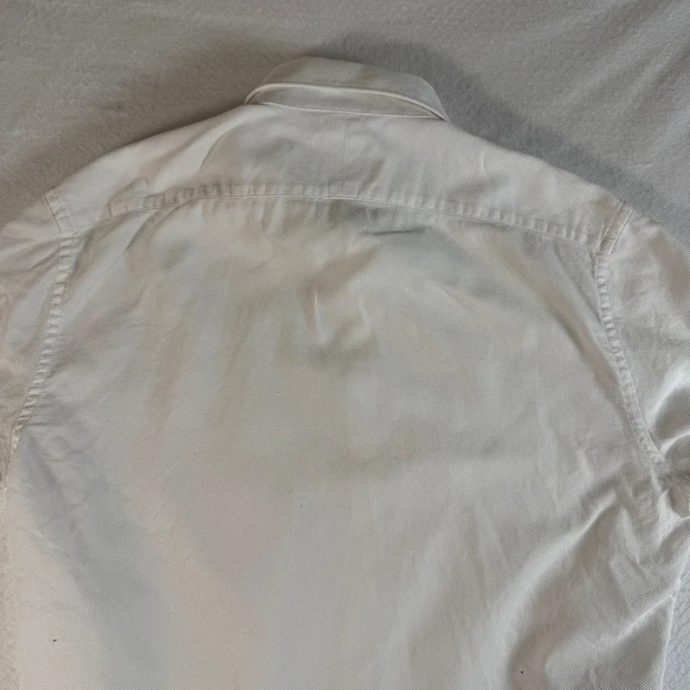 Suitsupply Dress Shirt Mens Large‎ 17 Slim Fit Egyptian Cotton Textured White